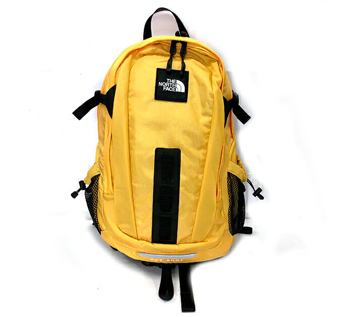 【The NORTH FACE】ザ・ノースフェイス HOT SHOT 30 ホットショット 30L バックパック リュック 通学用 デイバック イエロー メンズバッグ NM72008 RM0635【中古】