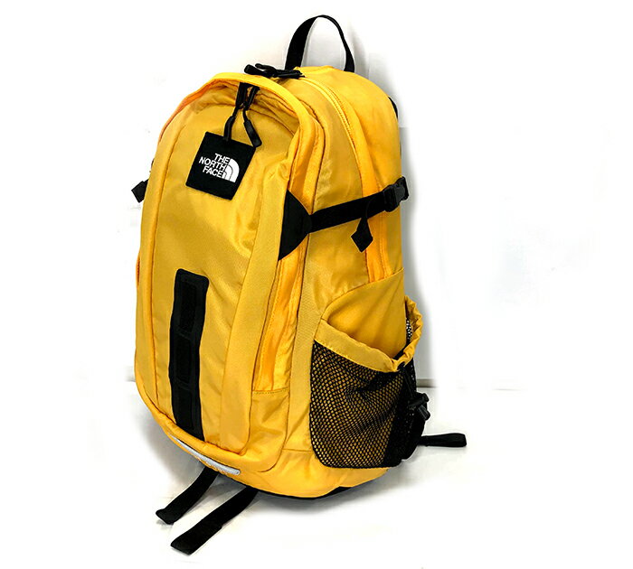 【The NORTH FACE】ザ・ノースフェイス HOT SHOT 30 ホットショット 30L バックパック リュック 通学用 デイバック イエロー メンズバッグ NM72008 RM0635【中古】