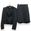 【BOTTEGAVENETA】ボッテガヴェネタ ウール セットアップ ブラック ジャケット スカート セレモニー サイズ40 レディース 女性用 ブラック RC...