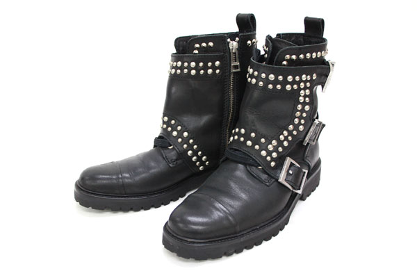 【ZADIG&VOLTAIRE】ザディグエヴォルテール 6ホール スタッズブーツ レザー サイズ37 美品【中古】のサムネイル
