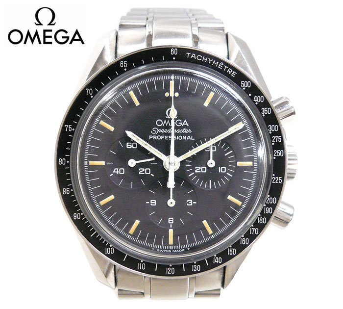 【OMEGA】オメガ スピードマスター プロフェッショナル 手巻き式 NASA ムーンウォッチ メンズ腕時計 3590.50 稼働 オーバーホール済 SS ブラック文字盤×シルバー ON2706【中古】