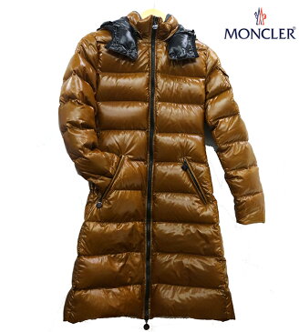 【MONCLER】モンクレールMOKA モカ ダウンコートダウンコートサイズ00 ブラウン 茶 国内正規品ロング丈 ナイロン 上着 ダウンジャケッ【中古】FB0871