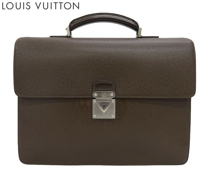 【LOUIS VUITTON】 ルイヴィトン タイガ ラギート ビジネスバッグ ブリーフケース M31098 グリズリ 【中古】FF1937