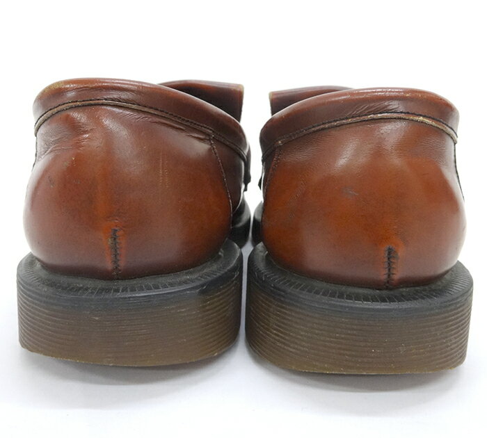 【Dr.Martens×Loake】ドクターマーチン×ローク キルトタッセルローファー 英国製 サイズ約22.5cm 茶 ブラウン シューズ 靴【中古】FB1226