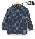 【THE NORTH FACE】 ノースフェイス NPJ61251 キッズ スクープジャケット サイズ120 ネイビー×ホワイトドット ウィンドブレーカー ジャンパー【中古】FB1284