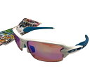 【OAKLEY】オークリー OO9271-1761 FLAK2.0 フラック2.0 サングラス 61□12 133 ホワイト×ブルー×プリズムゴルフ 収納袋付き【中古】FB3760(4)