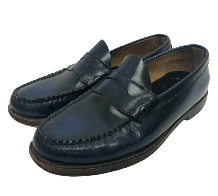 【BEAUTY&YOUTH UNITED ARROWS】ビューティーアンドユース FTUB-21214-3 ローファー サイズ7 ブルー系 ネイビー系 シューズ メンズ【中古】FB3769