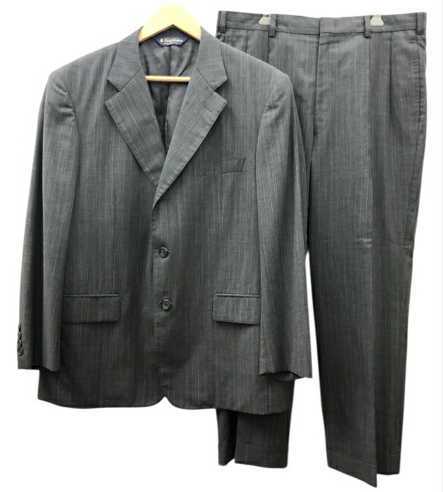 良品【BROOKS BROTHERS】 ブルックスブラザーズ ジャケット パンツ スーツセットアップ グレー メンズ 春夏 薄手【中古】FB3779