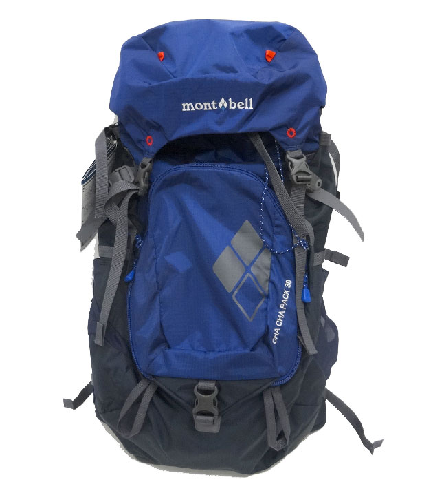 【mont-bell】 モンベル チャチャパック 30 バックパック リュック #1123955 男女兼用 30L インクブルー タグ付き 【未使用】【中古】FF2843のサムネイル