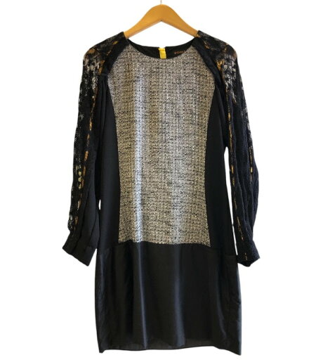 【SOMARTA】 ソマルタ レースワンピース サイズ2 ブラック×イエロー ツイード レディース【中古】 FB2954 【SOMARTA】 ソマルタ レースワンピース サイズ2 ブラック×イエロー ツイード レディース【中古】 FB2954