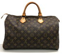 【LOUIS VUITTON】ルイヴィトン モノグラム M41524 スピーディ35 ハンドバッグ パドロック付き 鍵付き カデナ【中古】FB3643