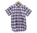 GANT RUGGER ガントラガー ボタンダウン ショートスリーブ チェック シャツ 半袖 メンズ サイズS 【中古】