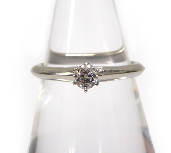 TIFFANY &Co.ۥƥեˡ ɥץʥ  Pt950 0.21ct ֥ꥢȥå 10 #10 դšFB2223