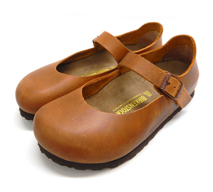 【BIRKENSTOCKN】ビルケンシュトック マントバレザーストラップシューズ サイズ35 22.5cm ブラウン サンダル レディース 【中古】FB2491