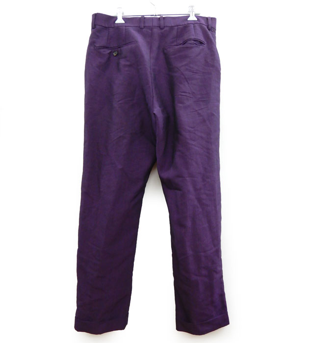 【wacko maria】 ワコマリア パープルカラー トラウザーパンツ サイズXL メンズ【中古】FB2605