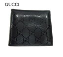 【GUCCI】グッチ GG インプリメ 二つ折り財布 PVC加工 折りたたみ財布 メンズ ウォレット ...