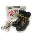 美品【WHITE'S BOOTS】ホワイツブーツ ブルハイドレザーブーツ スモークジャンパー 革靴 シューズ サイズ8 1/2 アメリカ製 メンズ 男性用 シューツリー付き RA7990【中古】(4)