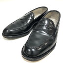 美品【Alden】オールデン ＃9636 コードバン ペニーローファー ユナイテッドアローズ別注 ブラック 8 シューズ 紳士靴 箱 袋 RC4197 【中古品】