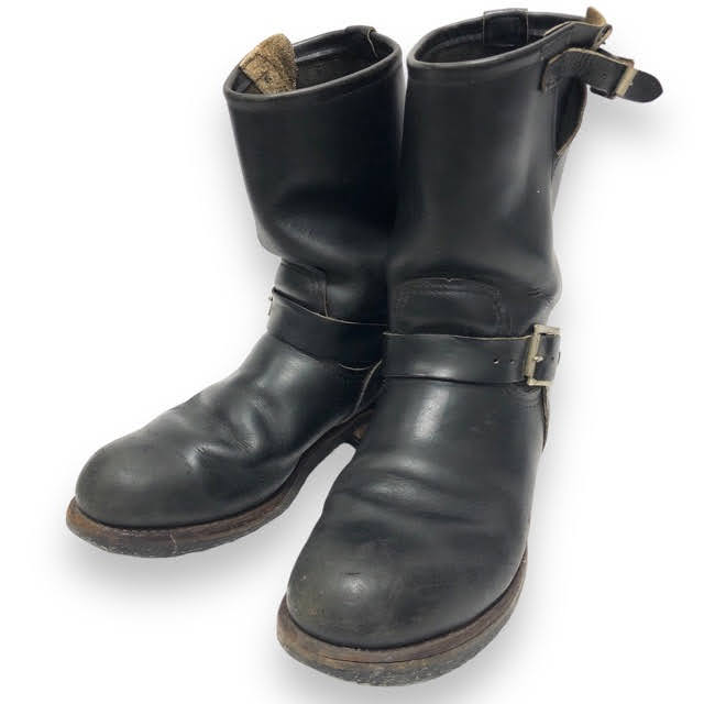 【RED WING】レッドウィング 2268 エンジニア 97年製 PT91プリント USA製 ブラック レザー ブーツ メンズ シューズ 靴 RA6509 【中古】のサムネイル