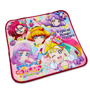 トロピカル〜ジュ！プリキュア ミニタオル リアルプリント柄 約25×25cm タオル