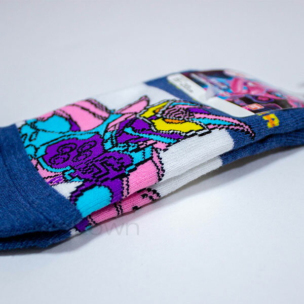 仮面ライダーリバイス スニーカーソックス 15-20cm ジャッカルゲノム柄 つまさき藍色 靴下 ソックス