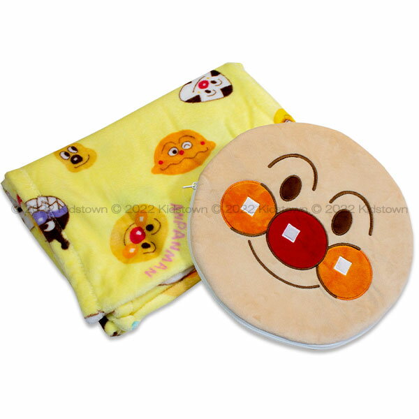 送料無料 アンパンマン ポーチ付き ブランケット ひざ掛け毛布 約70×100cm 2219700AP 毛布 膝掛け 膝かけ ひざかけ あんぱんまん タオルケットのサムネイル