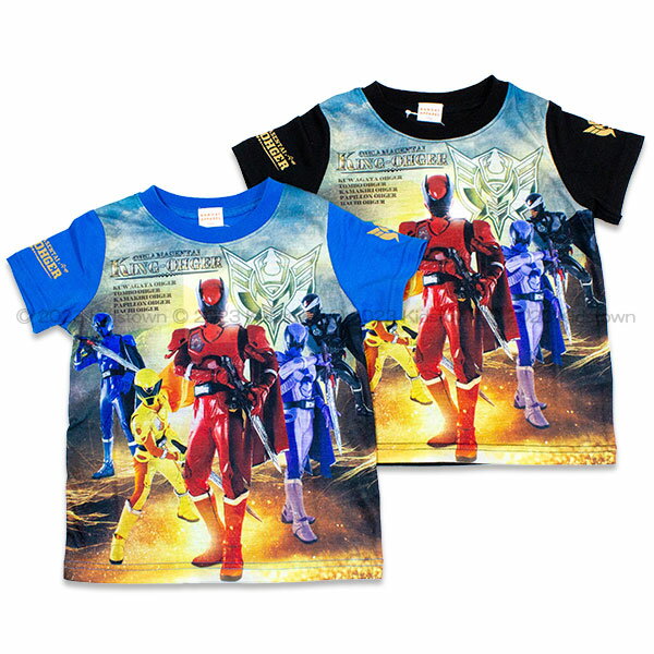 王様戦隊キングオージャー 半袖 Tシャツ 両袖ロゴプリント 100cm 110cm 120cm 子供服 シャツ 半袖Tシャツ 2023年版のサムネイル