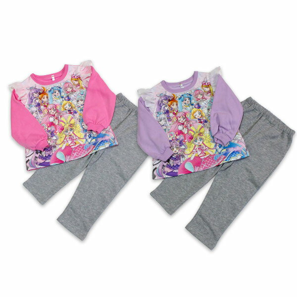 Rakuten - プリキュアオールスターズ パジャマ 光る 裏起毛 長袖パジャマ 光るパジャマ 長袖 ルームウェア キミとアイドル 2025-2026年