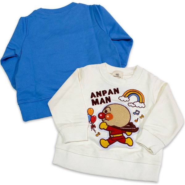 アンパンマン トレーナー 刺繍 子供服 スウェットシャツ 長袖 裏毛 子供服 シャツ anpanman 2026年春
