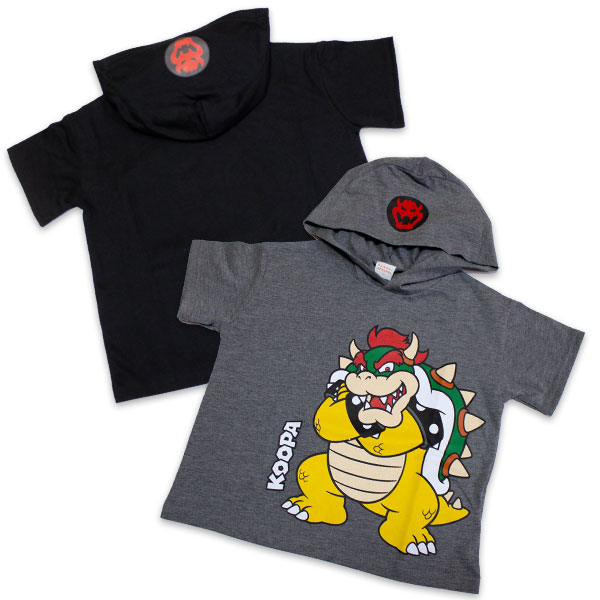 Rakuten - スーパーマリオ 半袖パーカーTシャツ クッパ柄 半袖 Tシャツ 子供服 シャツ パーカー SUPER MARIO マリオ 2026年