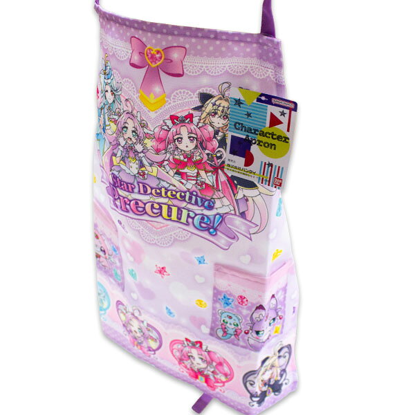 送料無料 名探偵プリキュア エプロン 110cm 約44×40cm ポリエステル100％ プリキュ...