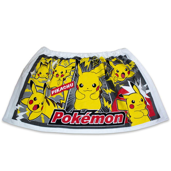 キッズタウンの2026年 ポケモン ラップタオル ピカチュウ柄 約60×110cm 巻きタオル プールタオル スイミング タオル ポケットモンスター｜アングル2