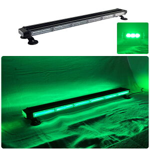 道路運送車両用 緑色灯 12V 24V【94.5cm】LED 回転灯 バータイプ【グリーン】 COBチップ採用 バーサイドLED 大型トレーラー 誘導車 先導車 警告灯 パトランプ ストロボ ビーコン WB8236-6S