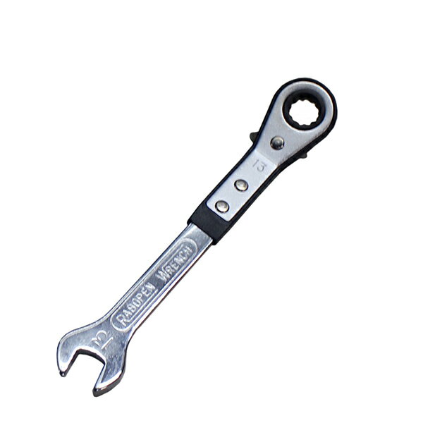 コンビネーションラチェット【 13 】mmラチェットはオフセットタイプ片口はスパナ・全長 19 cm