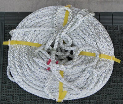 延線用　ナイロンクロスロープ　12×300m　 三ッ打ちロープより伸びが少ないロープ