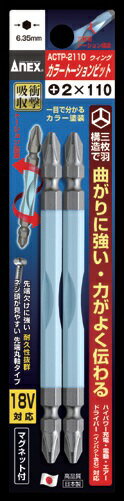 ANEX アネックス【カラートーションビット(ACTP-2110)】+2×110 メール便可能