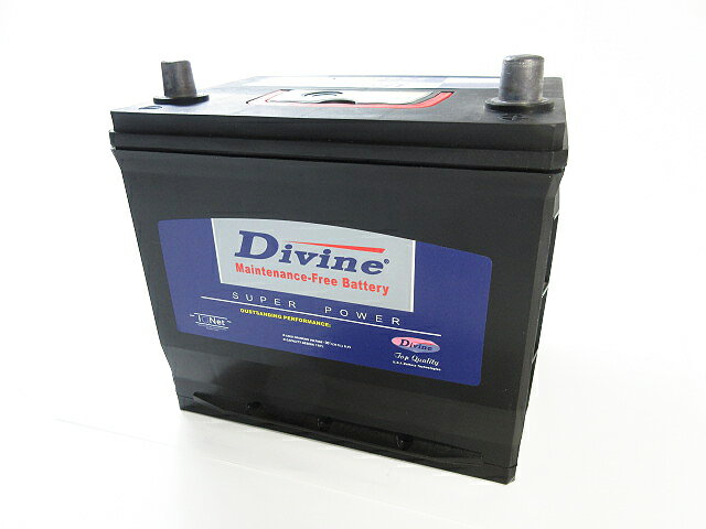 DIVINE【75D23R 】VRLA カルシウム合金バッテリー 互換 45D23R 55D23R 65D23R ◆ ホンダ：アコード アスコット インスパイヤ インテグラ ビガー プレリュードインクス