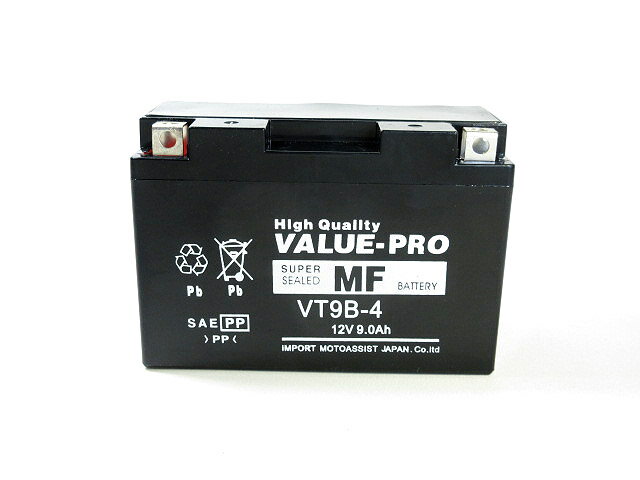 【新品】高性能バッテリー VT9B-4 GT9B