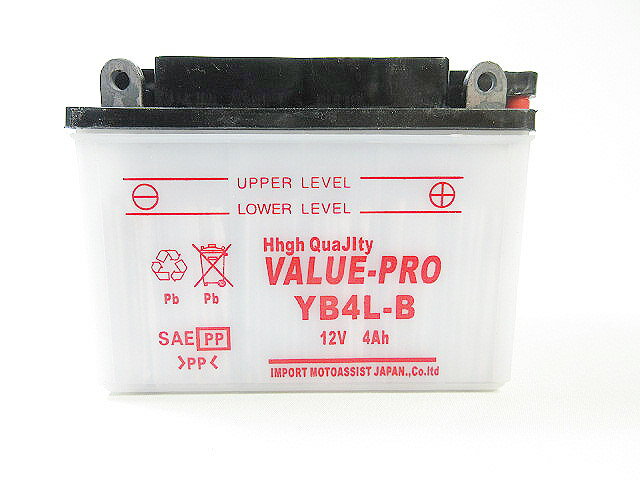 新品 VALUE PRO バッテリー YB4L-B ◆ スズキ SUZUKI ラブスリー LOVE-3[CA15A] 蘭 ラン[CA11 CA17] 薔薇 バラ[CA13] バーディー50[-90 BA41A] バーディー50FR[FR50GD] スワニー[FS50D]