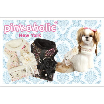 【PINKAHOLIC NEWYORK】(ピンカホリック ニューヨーク)　花コサージュ付きワンピース風ハーネス　NALD-AH541