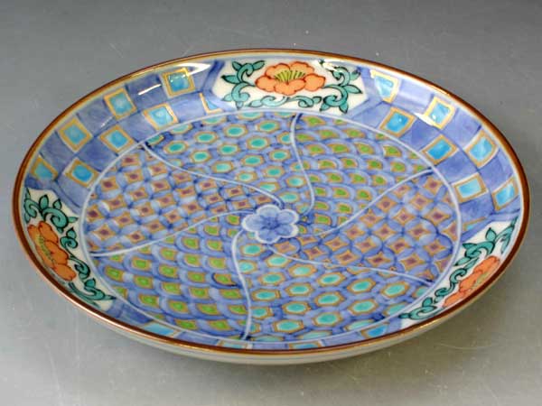 京焼・清水焼　皿　PCT799-01　淡彩古紋　四寸皿【送料無料】