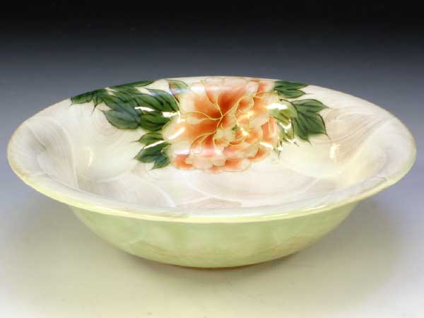 京焼・清水焼　鉢　トウア637 牡丹(ぼたん)　七寸鉢【送料無料】