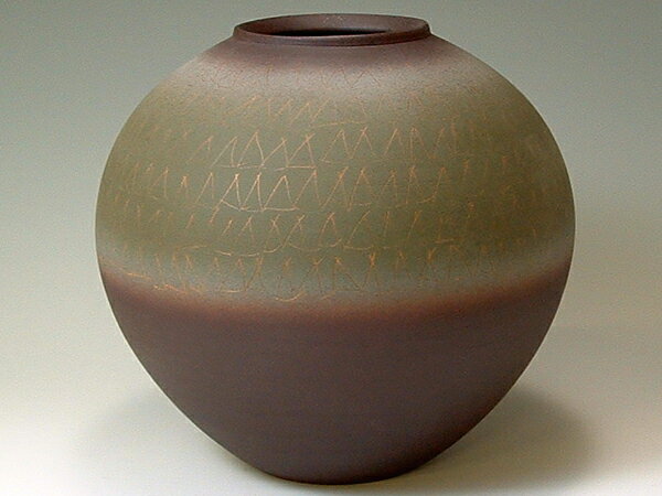 京焼・清水焼　花生　VXI023　黒雍彩紋(こくようさいもん)【送料無料】