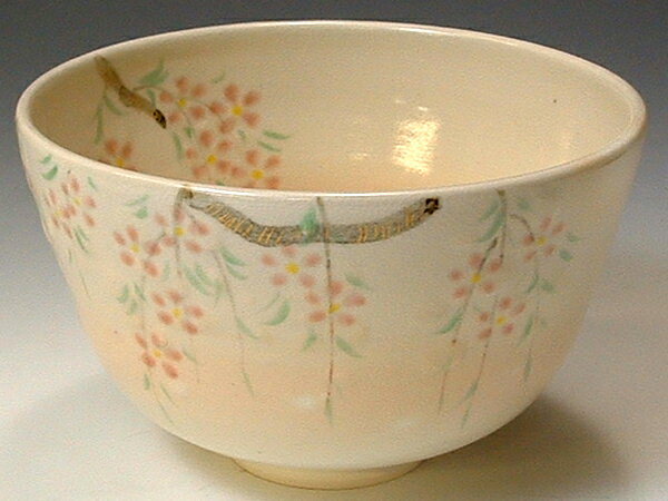 京焼・清水焼　抹茶碗　TMJ644 枝垂れ桜