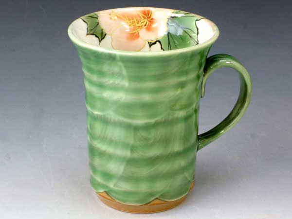 京焼・清水焼　マグカップ　トウア328 芙蓉(ふよう)【送料無料】