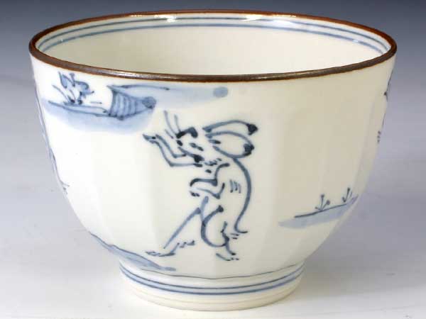 京焼・清水焼　お茶呑茶碗　QIX323　高山寺　　5客セット【送料無料】