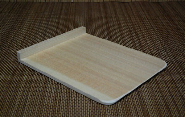 駒板　天然木手つまみ無し　L　そば打ち用 21×26cm