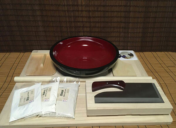 Rakuten - M判舞鷹そば打ち道具・高級42センチこね鉢・そば粉セット （そば打ちセット）mym7 オフィス木村it21