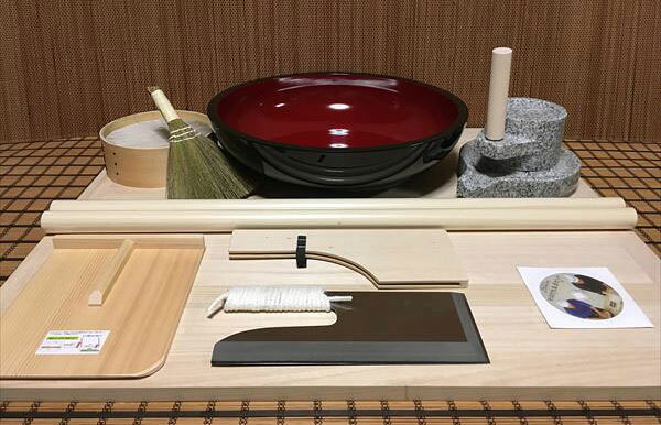 30センチ包丁48センチこね鉢L判フルイ粉ホーキ　茶臼コラボセット cteto45 オフィス木村it21