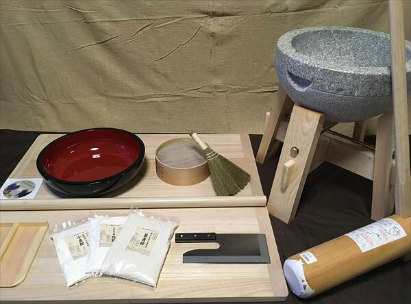 L判フルイ粉ホーキそば粉　二升用餅つき道具コラボセット uteto50 オフィス木村it21